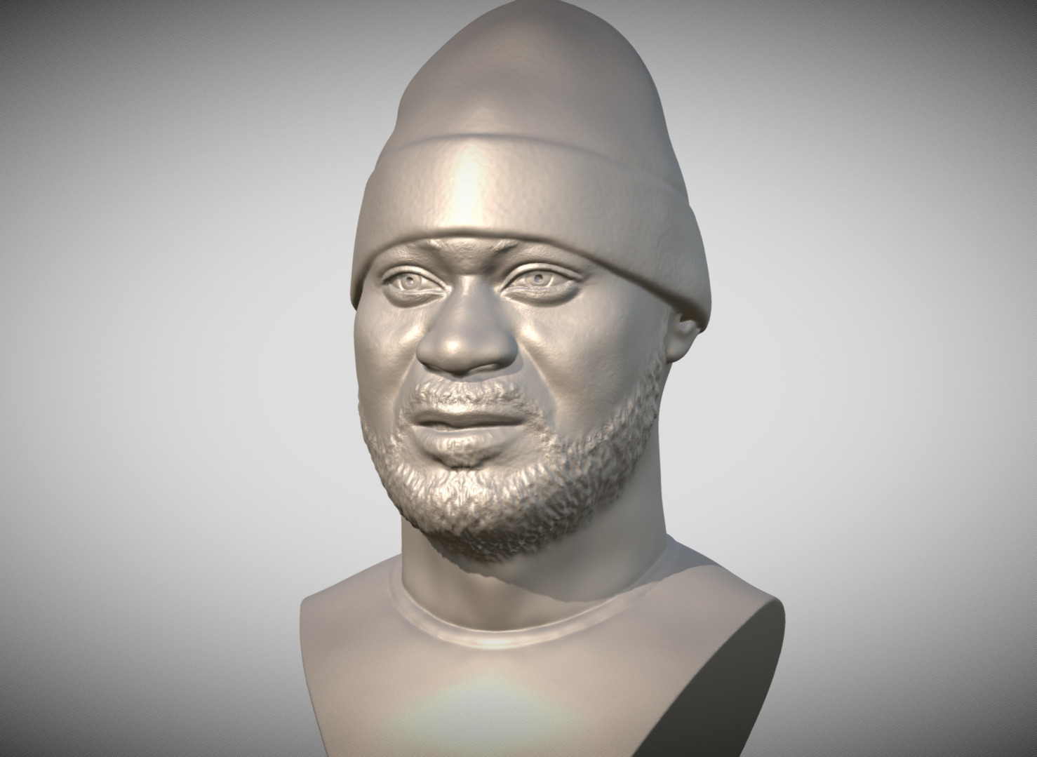 Ghostface Killah bust for 3D printing 3D print model_4