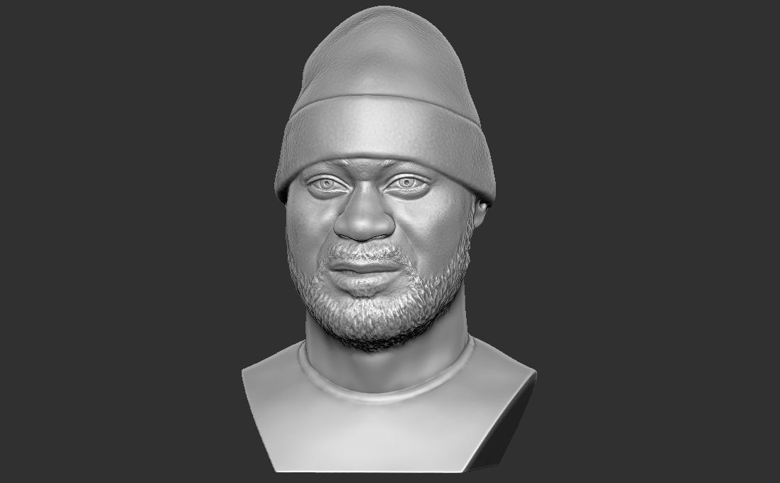 Ghostface Killah bust for 3D printing 3D print model_6