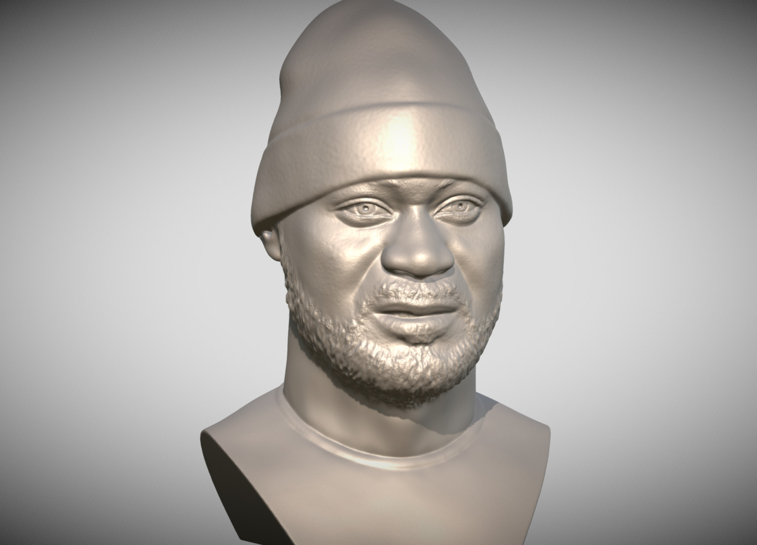 Ghostface Killah bust for 3D printing 3D print model_2