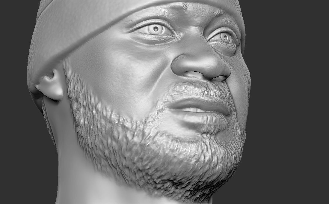 Ghostface Killah bust for 3D printing 3D print model_24