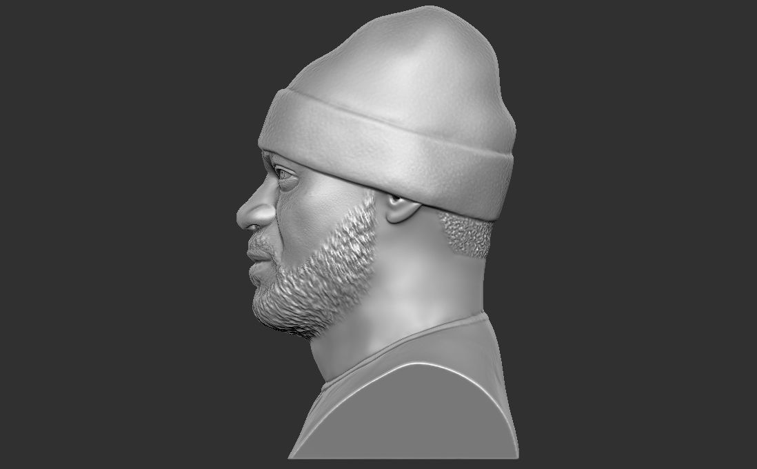 Ghostface Killah bust for 3D printing 3D print model_10