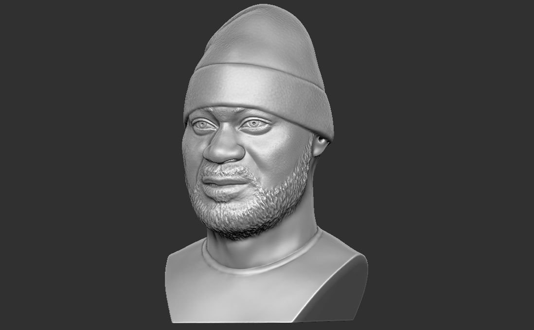 Ghostface Killah bust for 3D printing 3D print model_7