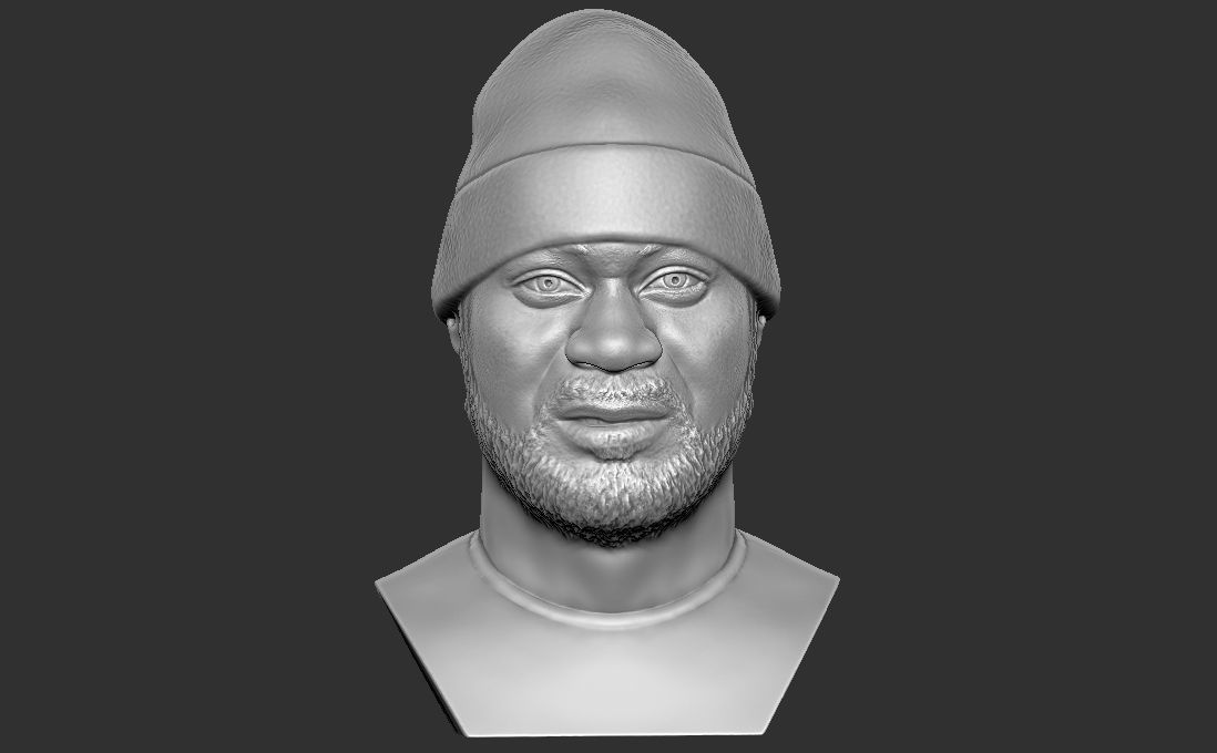 Ghostface Killah bust for 3D printing 3D print model_18