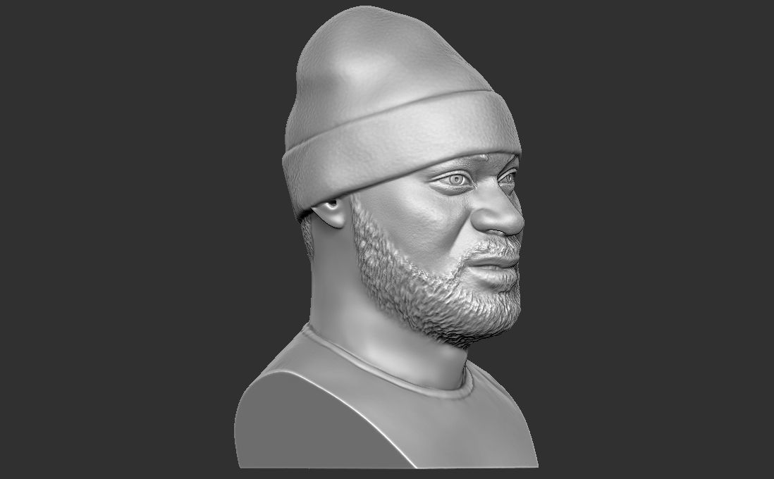 Ghostface Killah bust for 3D printing 3D print model_15