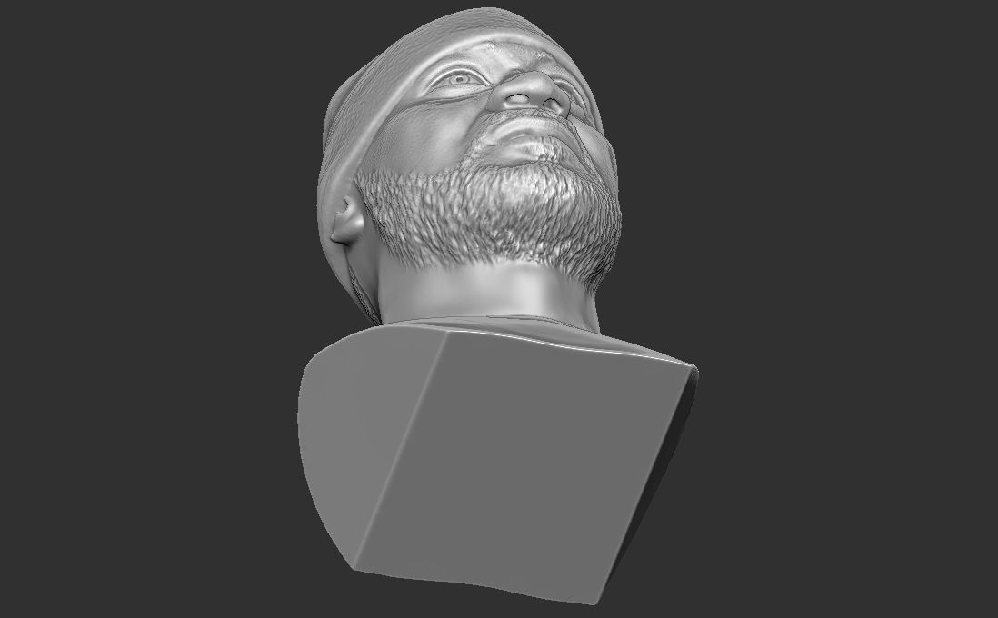Ghostface Killah bust for 3D printing 3D print model_29
