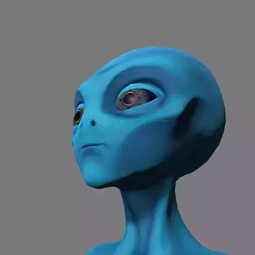 sitting alien