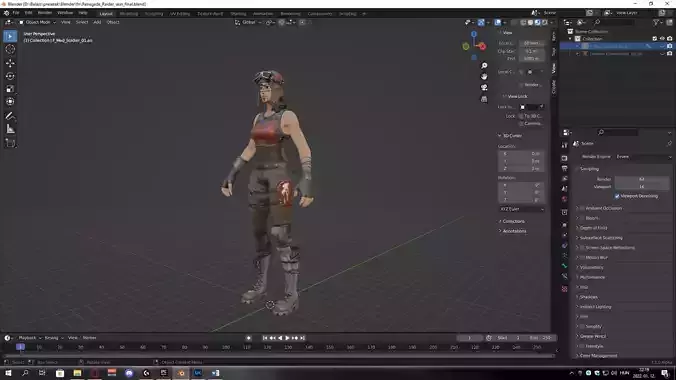 Fortnite renegade raider modell 3D model