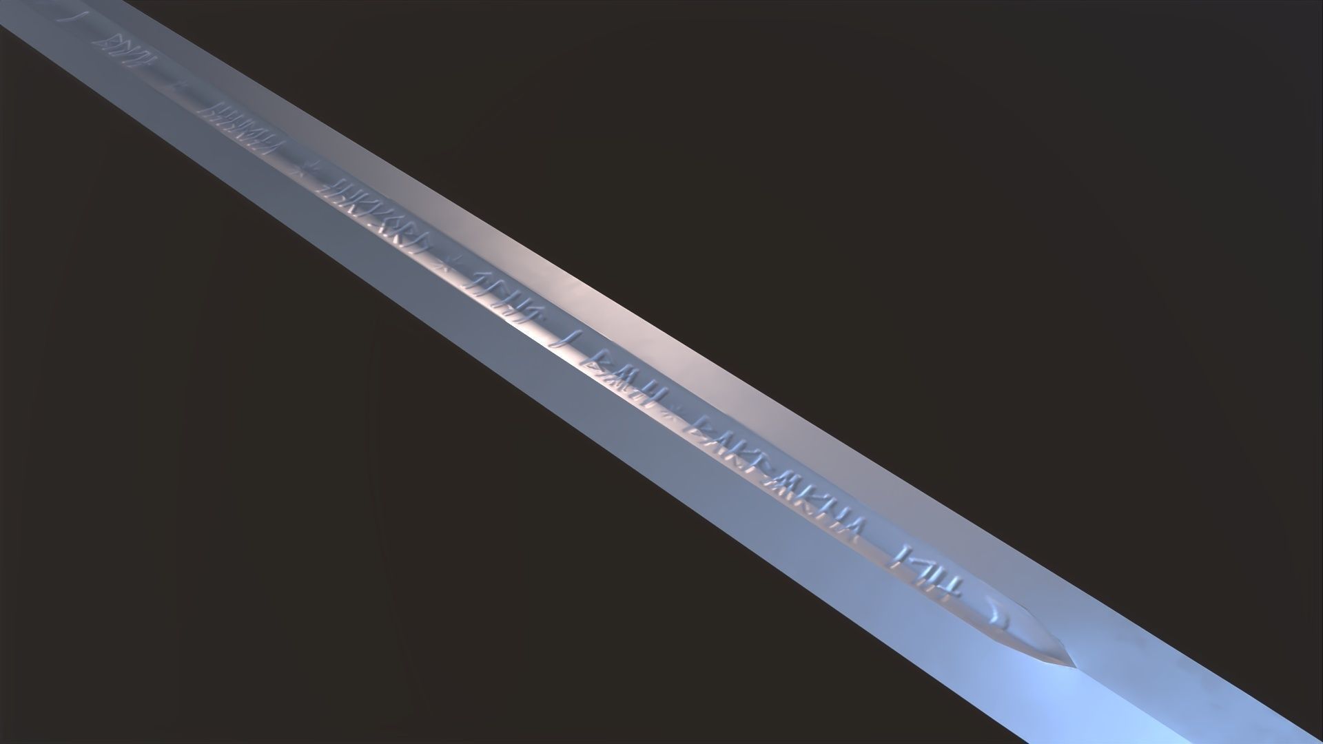 Anduril - Flame of the West Low-poly 3D model_23