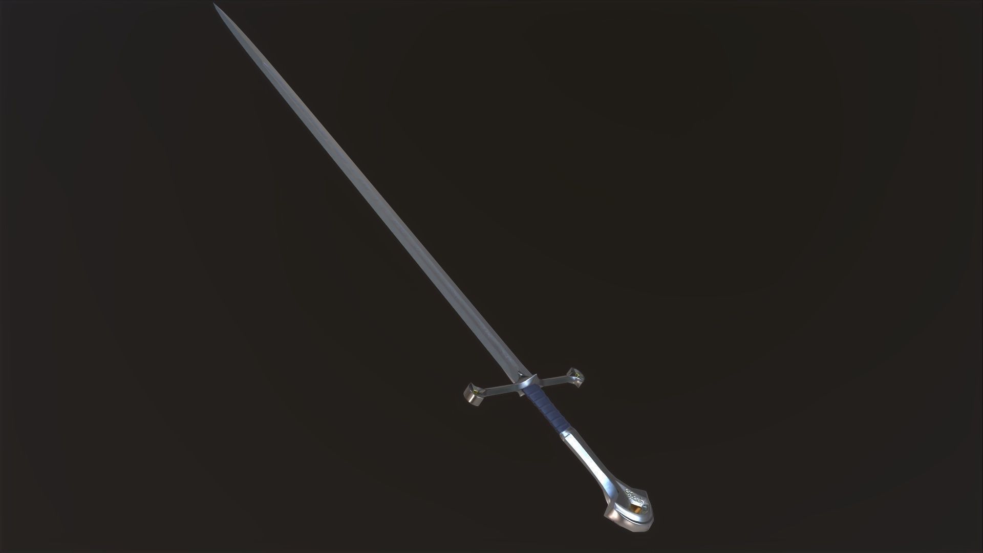 Anduril - Flame of the West Low-poly 3D model_9