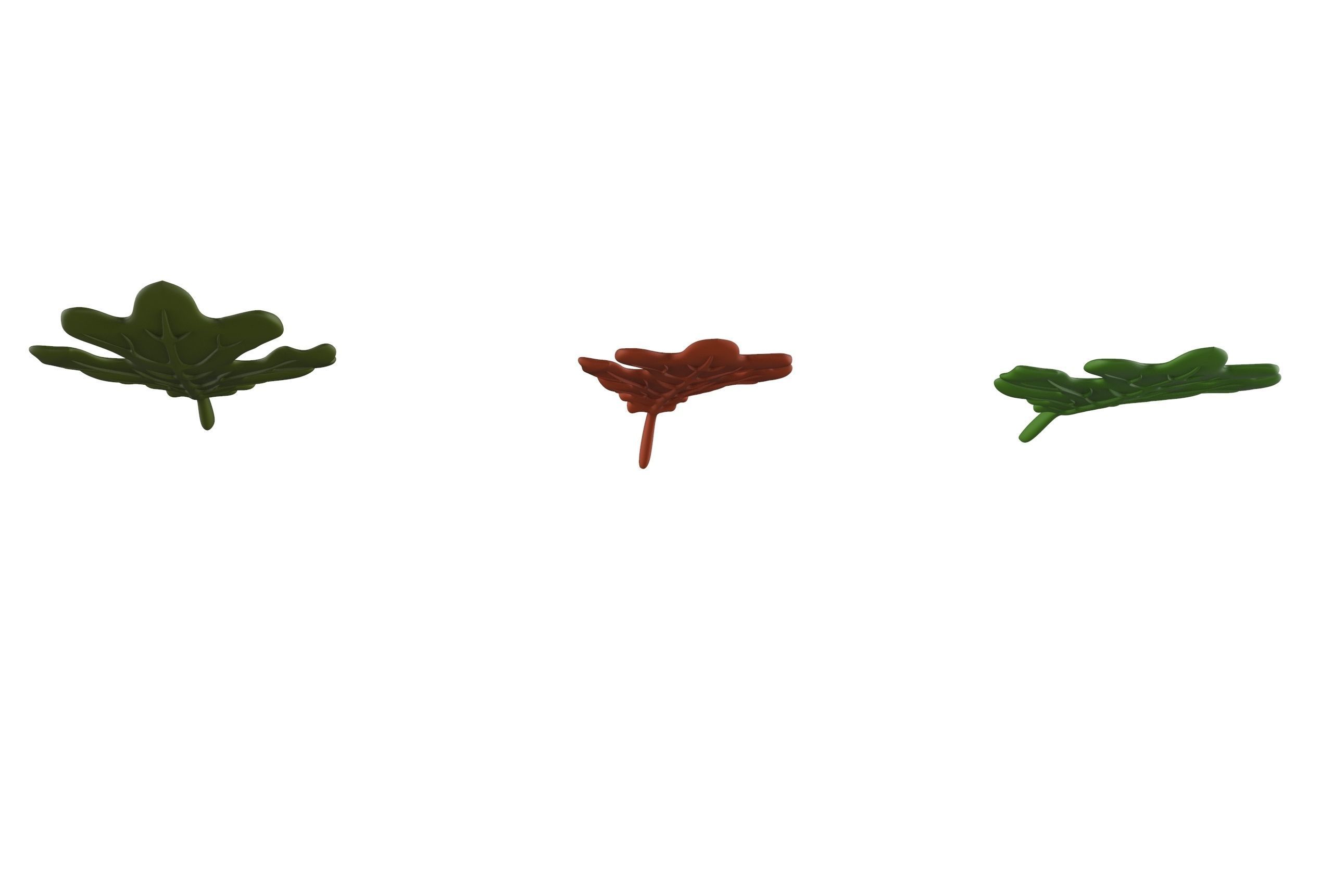 oak leaf 3D model_8
