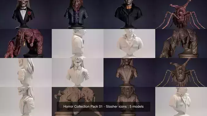 Horror Collection Pack 01 - Slasher icons 