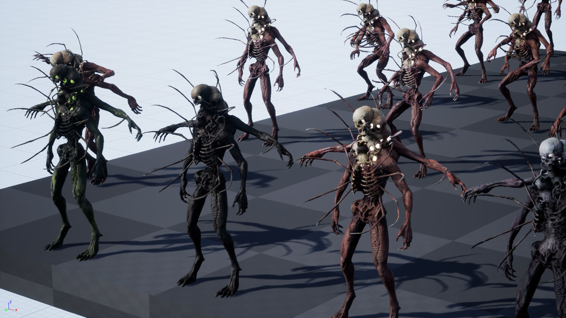 NecroMutant2 humanoid creature Low-poly 3D model_34