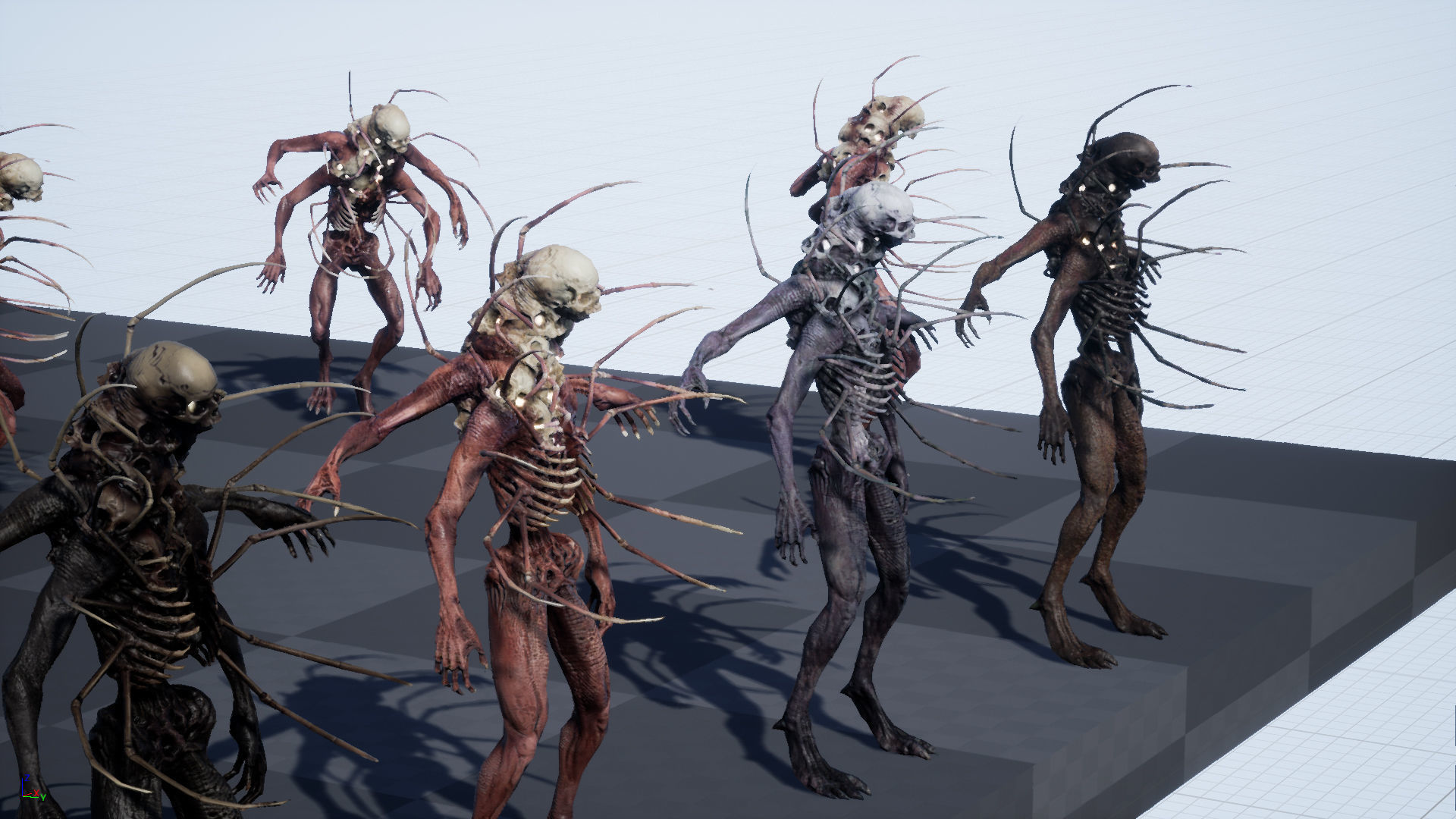 NecroMutant2 humanoid creature Low-poly 3D model_31
