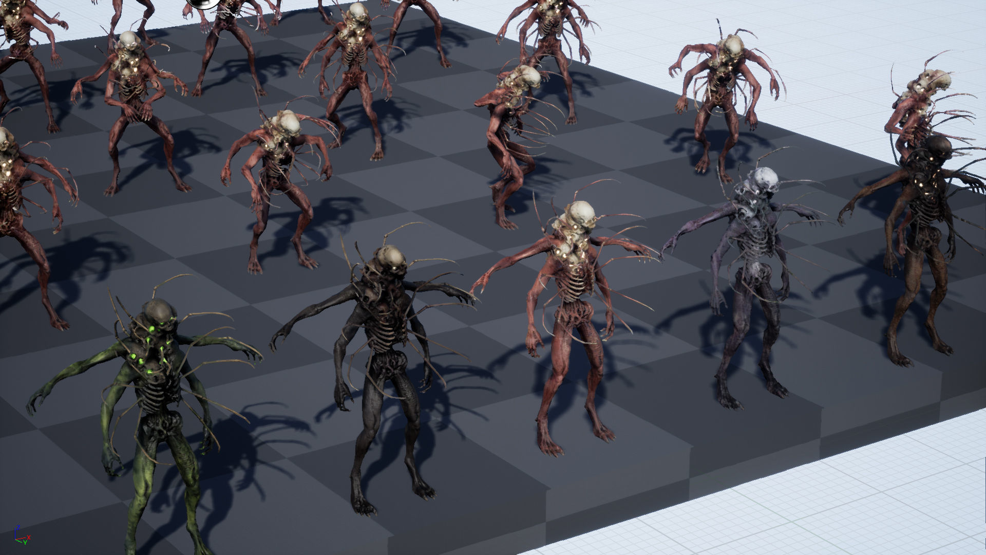 NecroMutant2 humanoid creature Low-poly 3D model_29