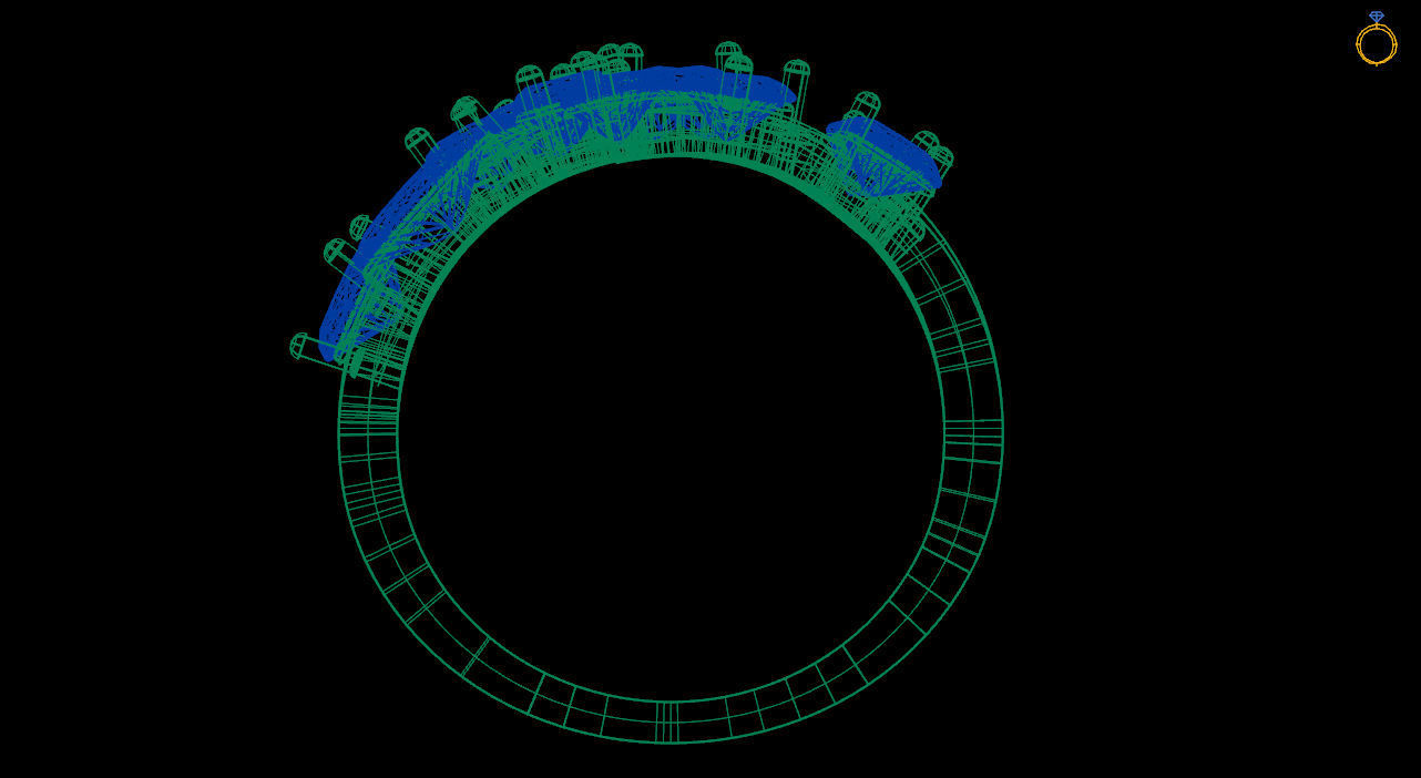 Marquise ring  stl file 3D print model_12