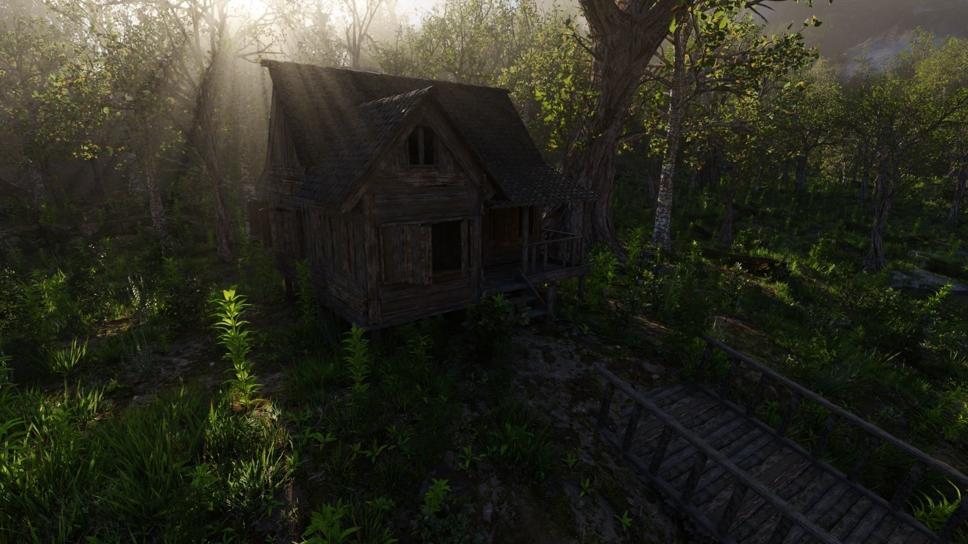 Jungle Dock Scene 3D model_6