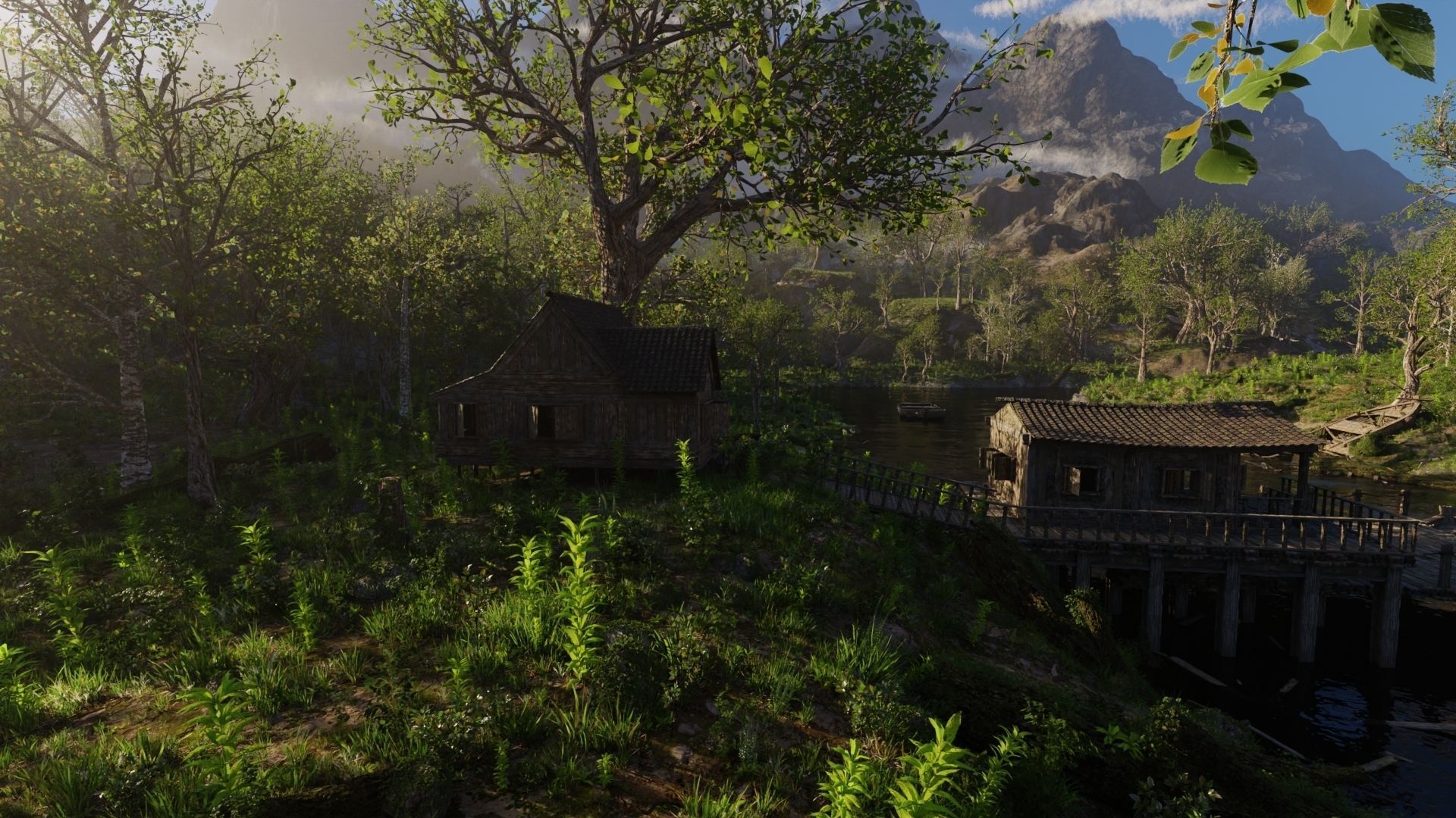 Jungle Dock Scene 3D model_14