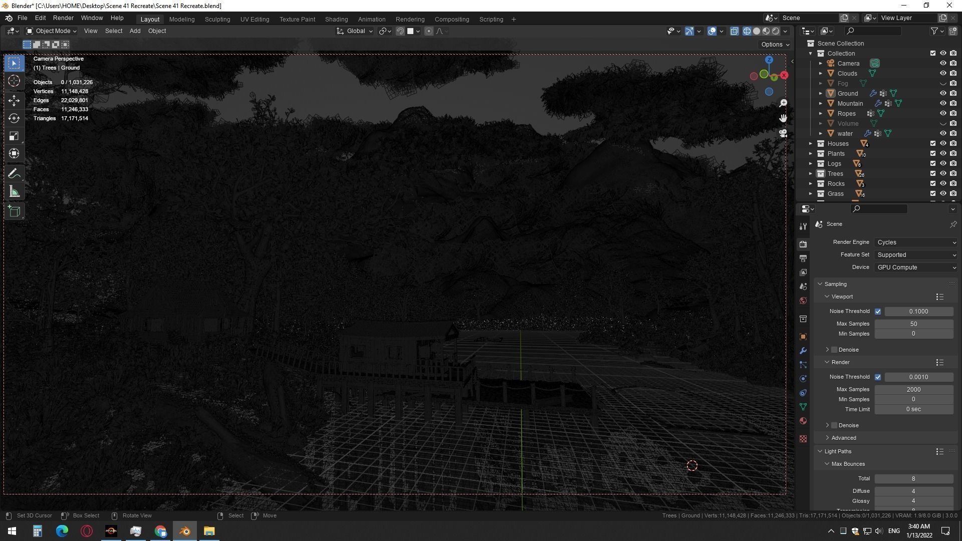 Jungle Dock Scene 3D model_24