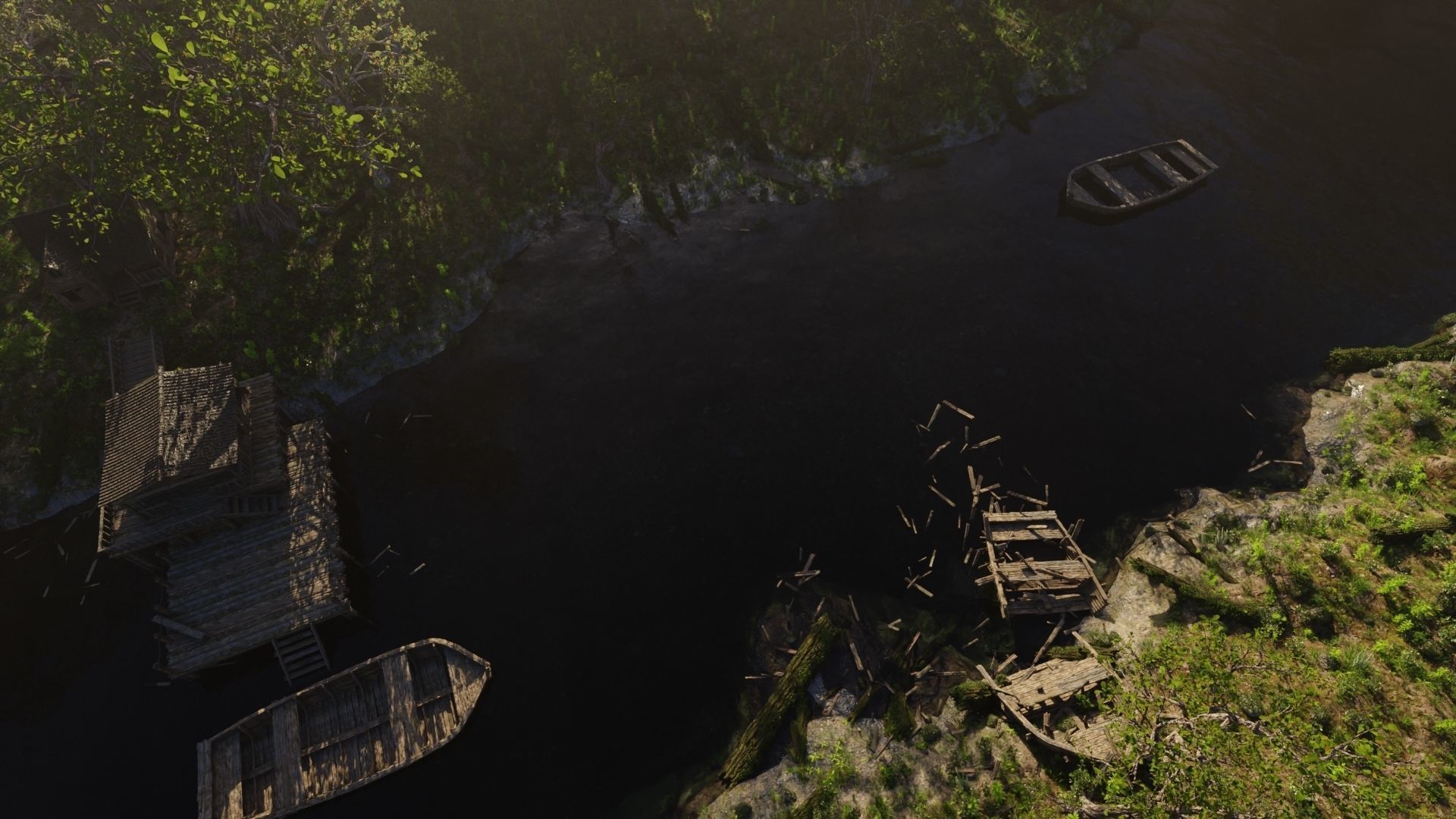Jungle Dock Scene 3D model_18
