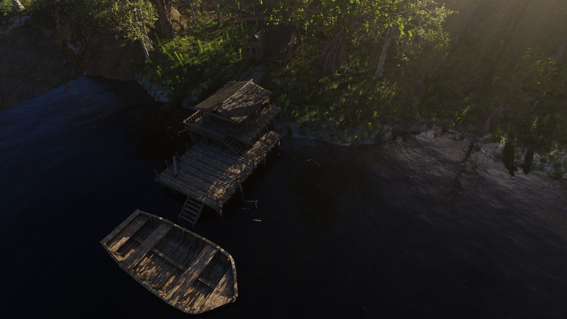 Jungle Dock Scene 3D model_17