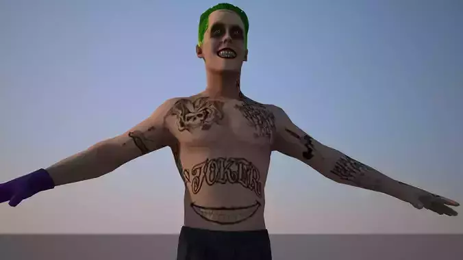 Joker Low-poly 3D model