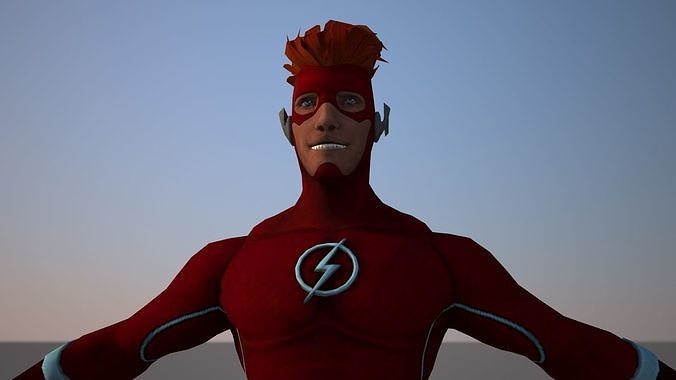Flash Rebirth Low-poly 3D model