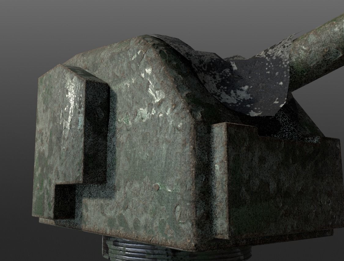 WW2 Bunker game ready Low-poly 3D model_6