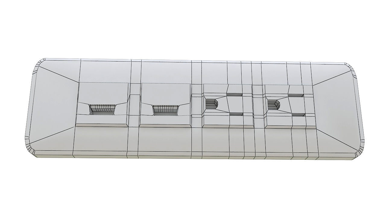 Recessed power socket grommet 3D model_6