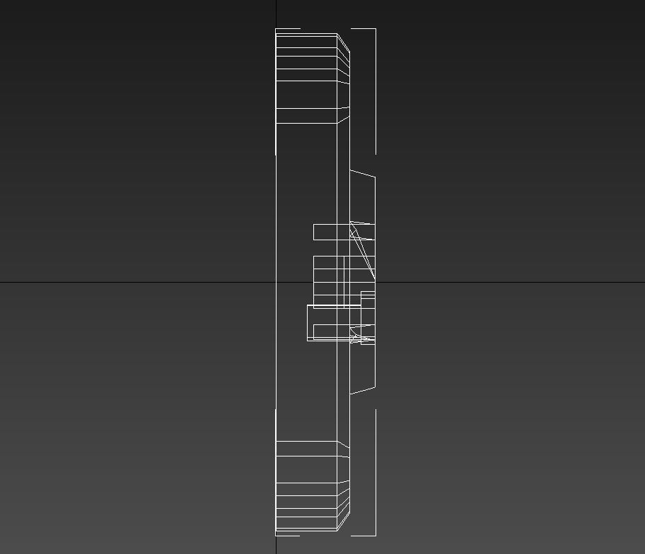 Recessed power socket grommet 3D model_12
