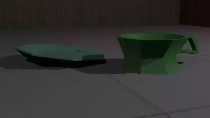 Geometric Teacup and Saucer