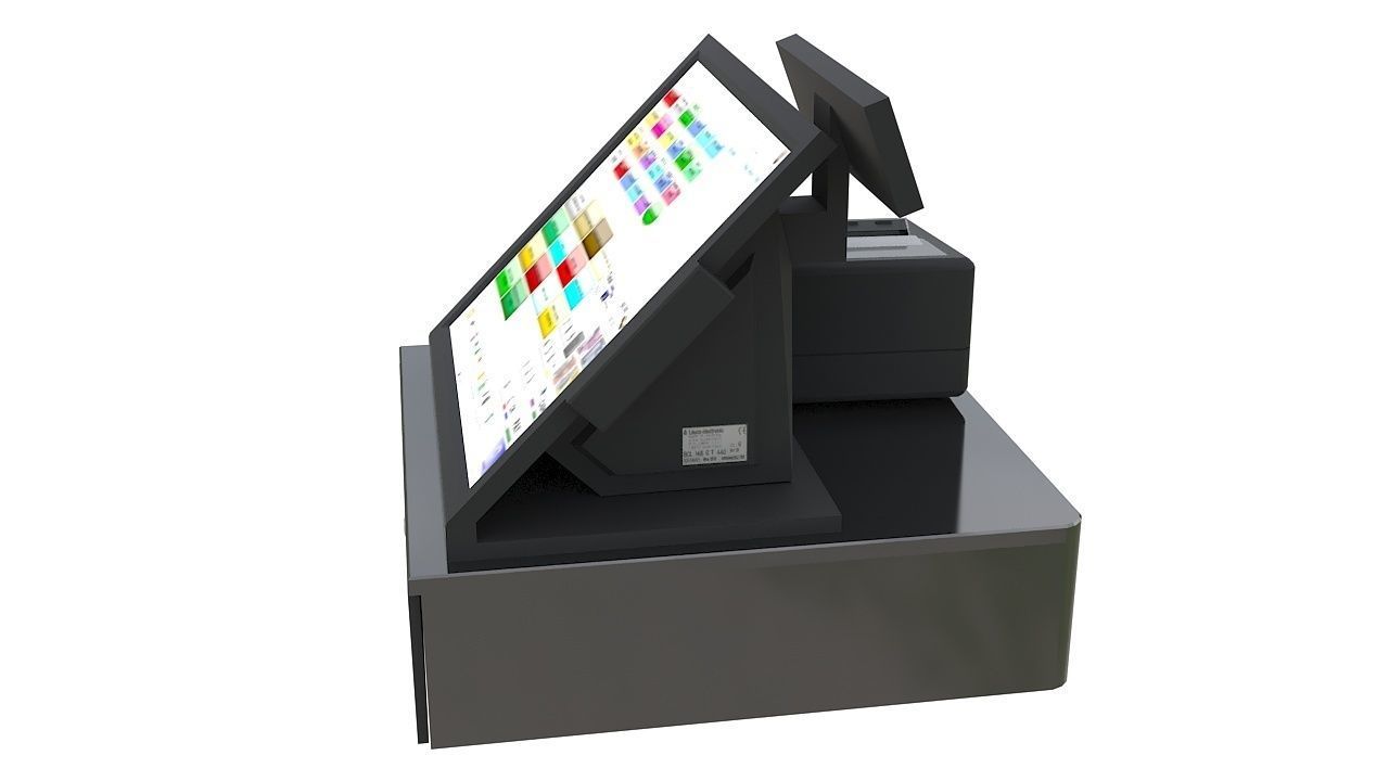 Touch screen point of sale 3D model_3