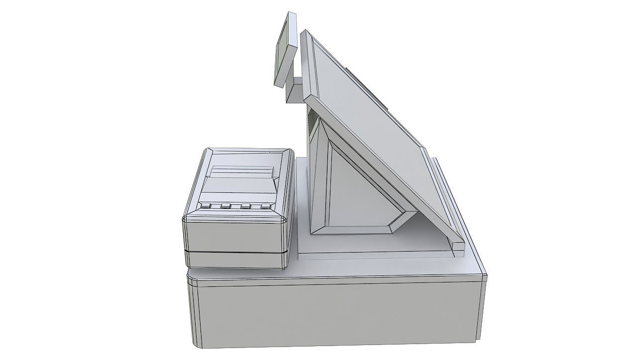 Touch screen point of sale 3D model_8