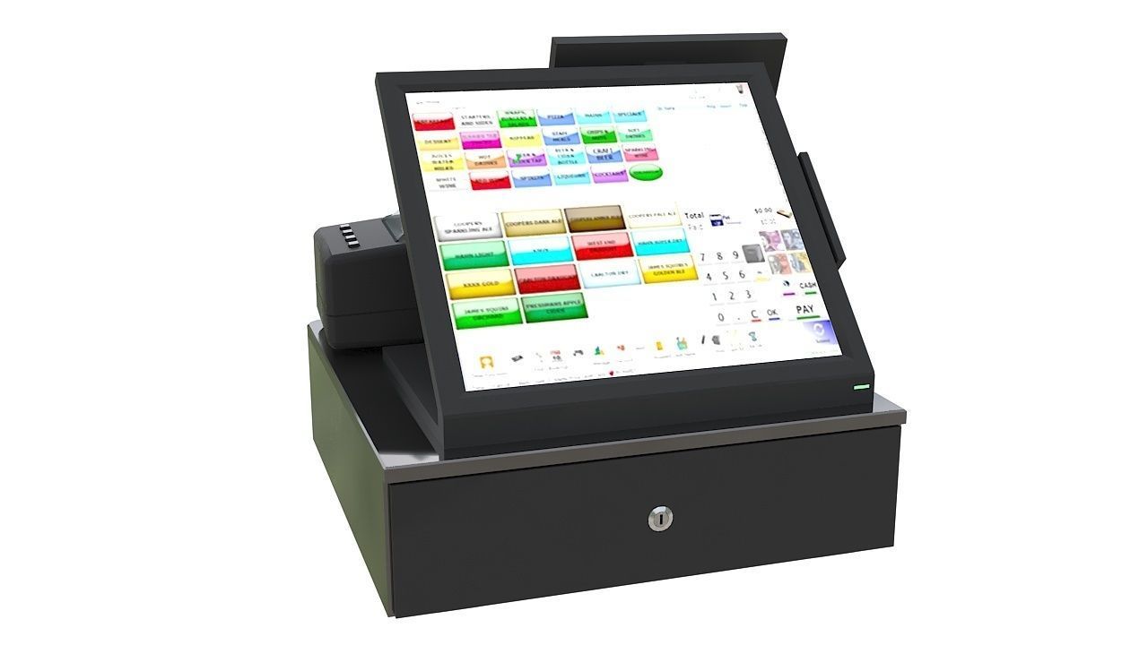 Touch screen point of sale 3D model_5