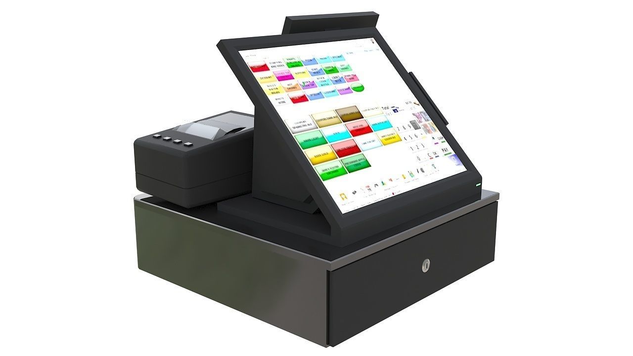 Touch screen point of sale 3D model_6