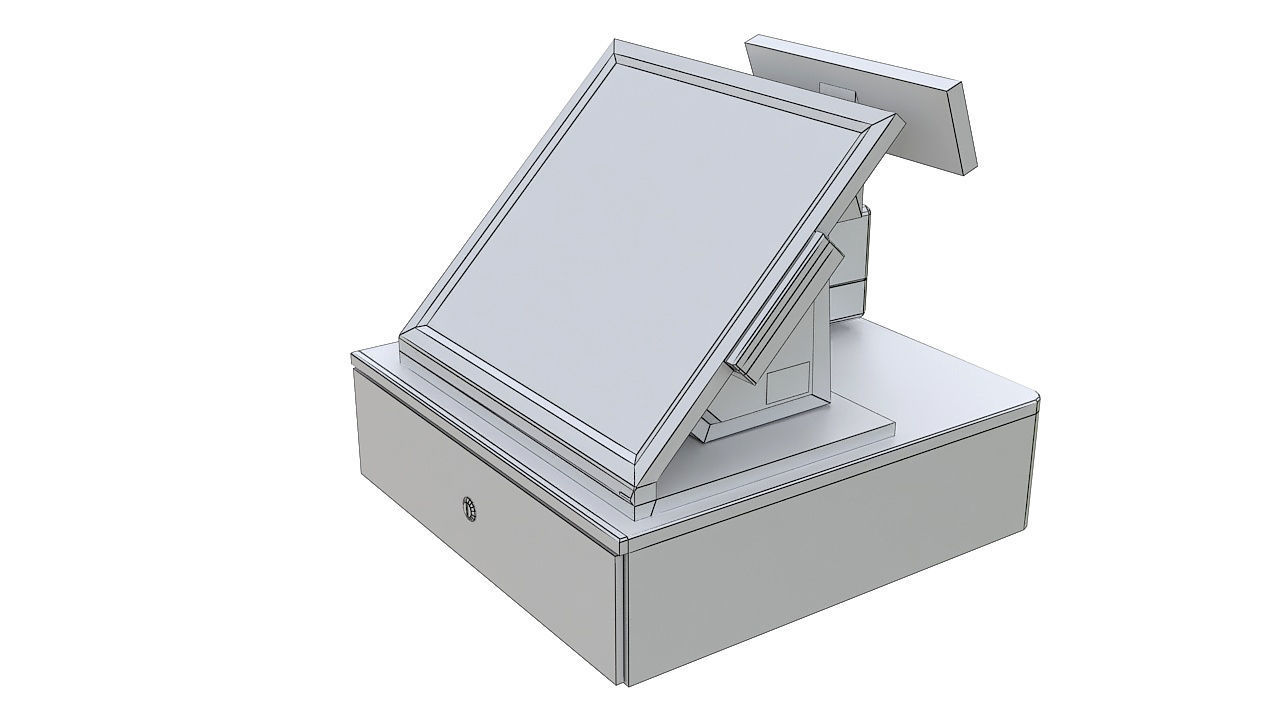 Touch screen point of sale 3D model_12
