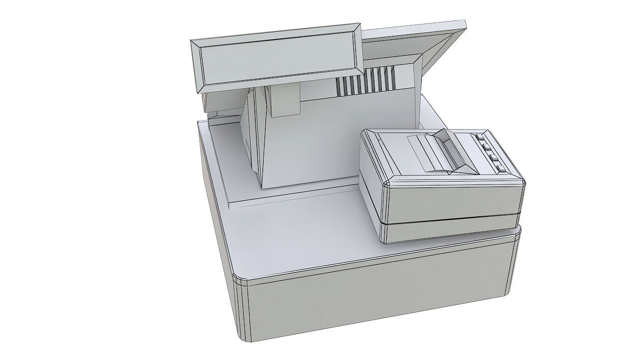 Touch screen point of sale 3D model_10