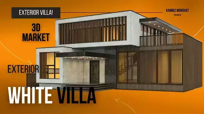 Exterior White Villa