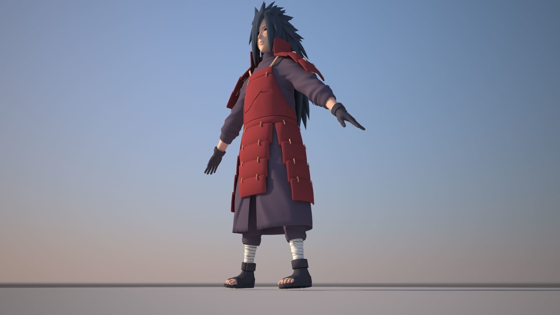 Madara Uchiha Low-poly 3D model_3