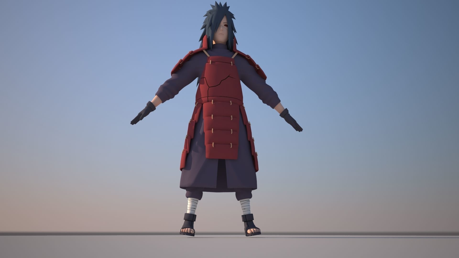 Madara Uchiha Low-poly 3D model_1