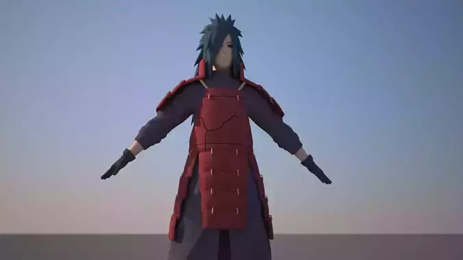 Madara Uchiha Low-poly 3D model