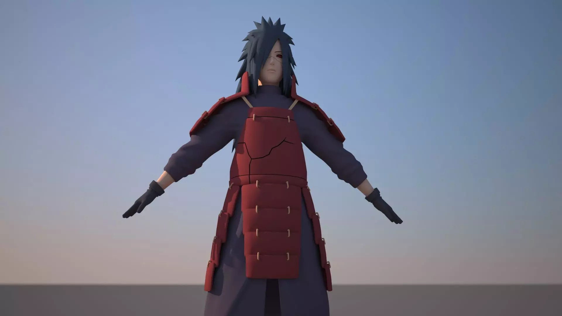 Madara Uchiha Low-poly 3D model_0