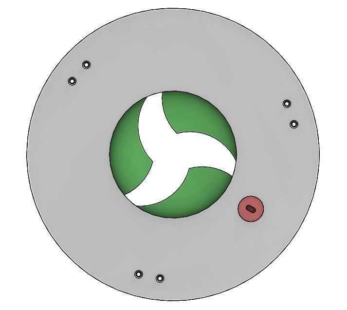 3DP3BLROD50A Iris diaphragm mechanism mechanical shutter diy 3D print model_3