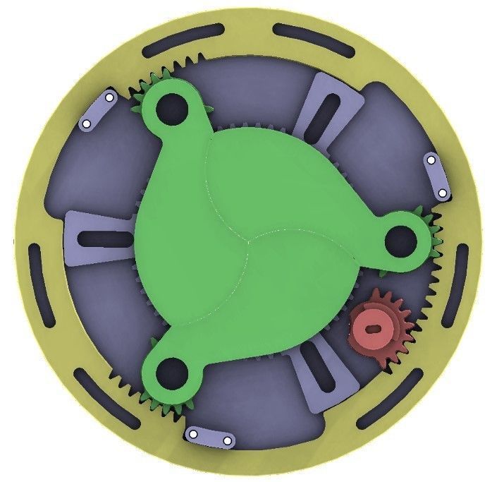 3DP3BLROD50A Iris diaphragm mechanism mechanical shutter diy 3D print model_14