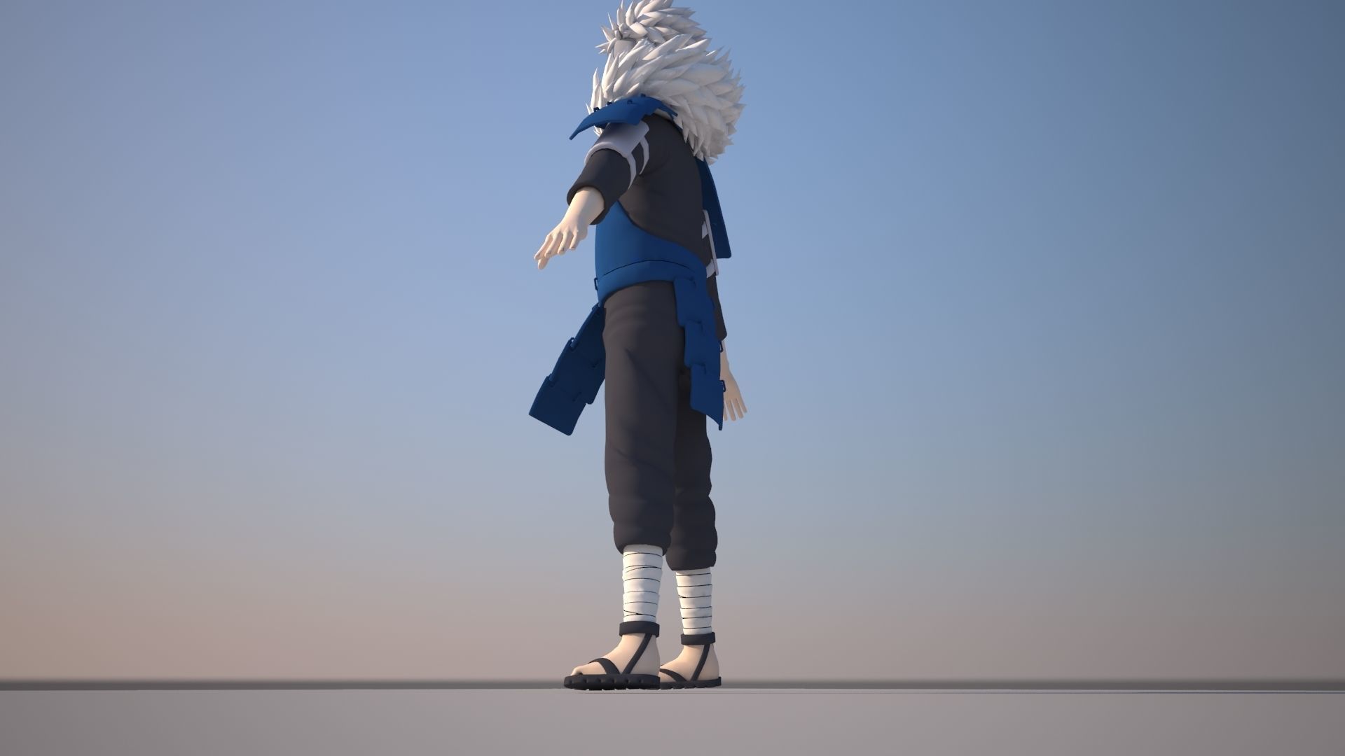 Tobirama Senju Low-poly 3D model_10
