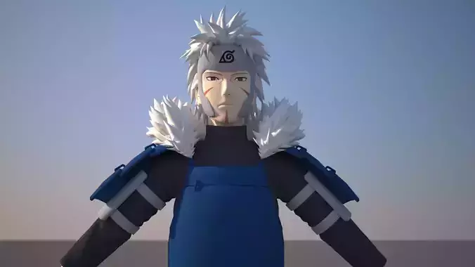 Tobirama Senju Low-poly 3D model