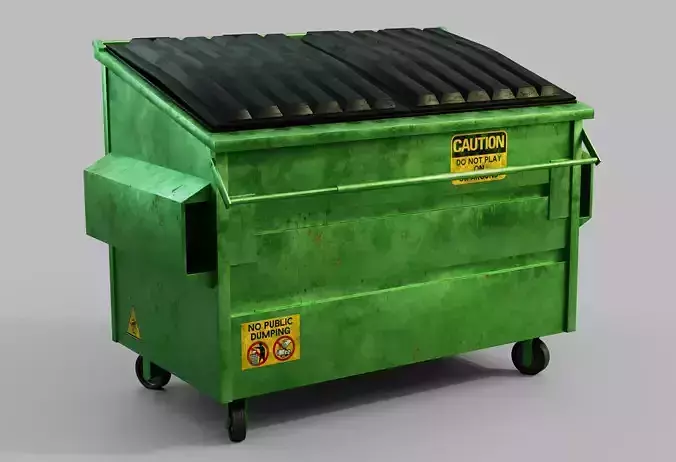 Trash Dumpster - Blender  3D model