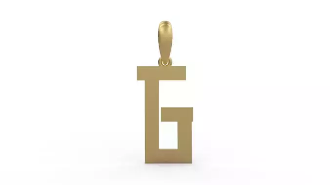 Initial Letters Pendant Aishiteru G