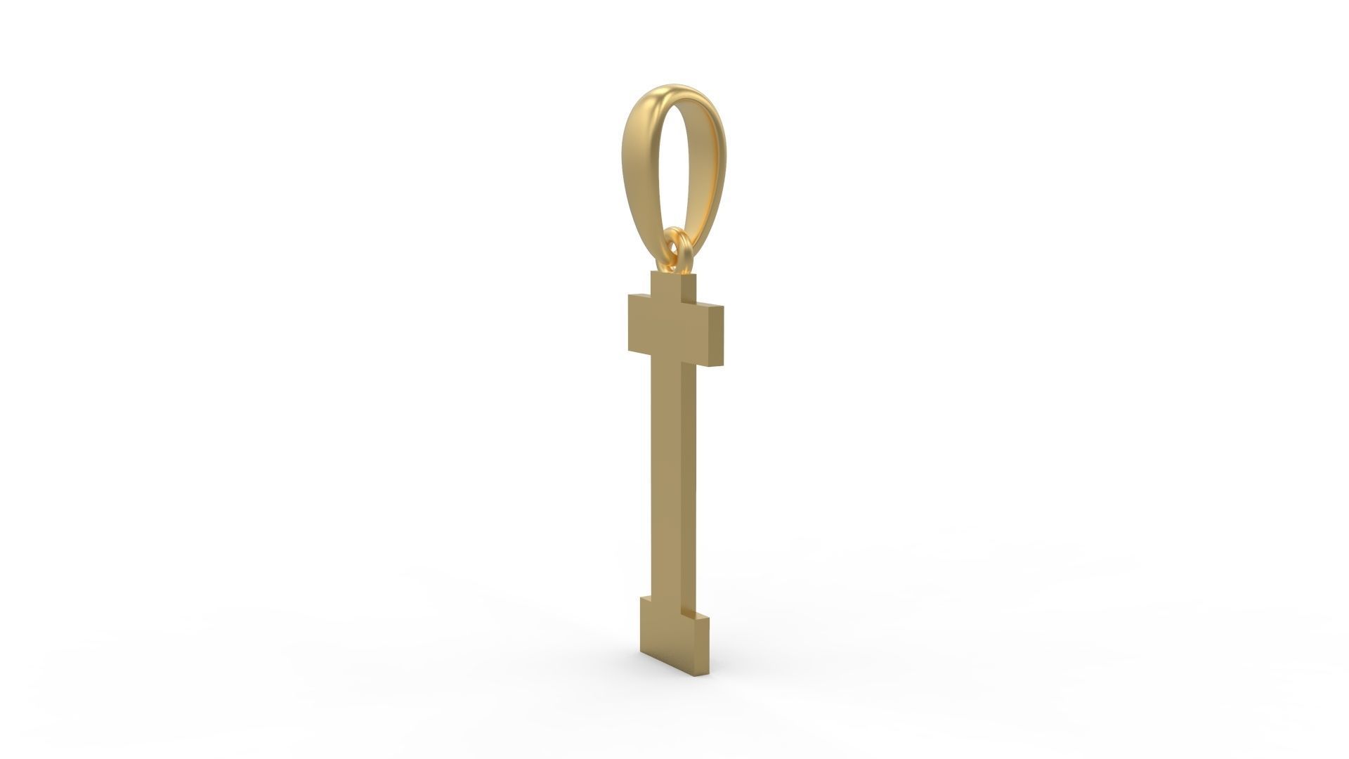 Initial Letters Pendant Aishiteru I 3D print model_1