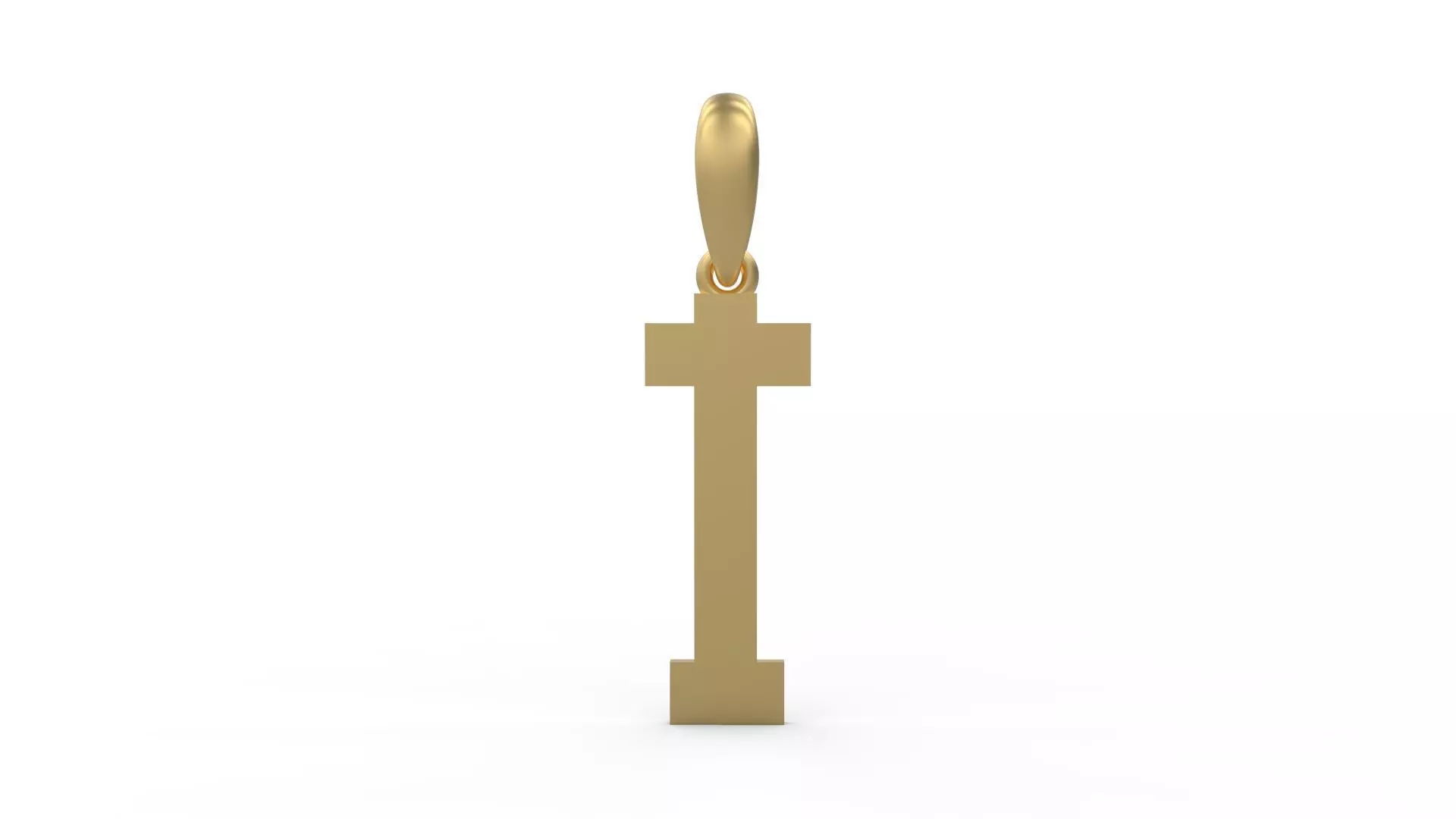 Initial Letters Pendant Aishiteru I 3D print model_0