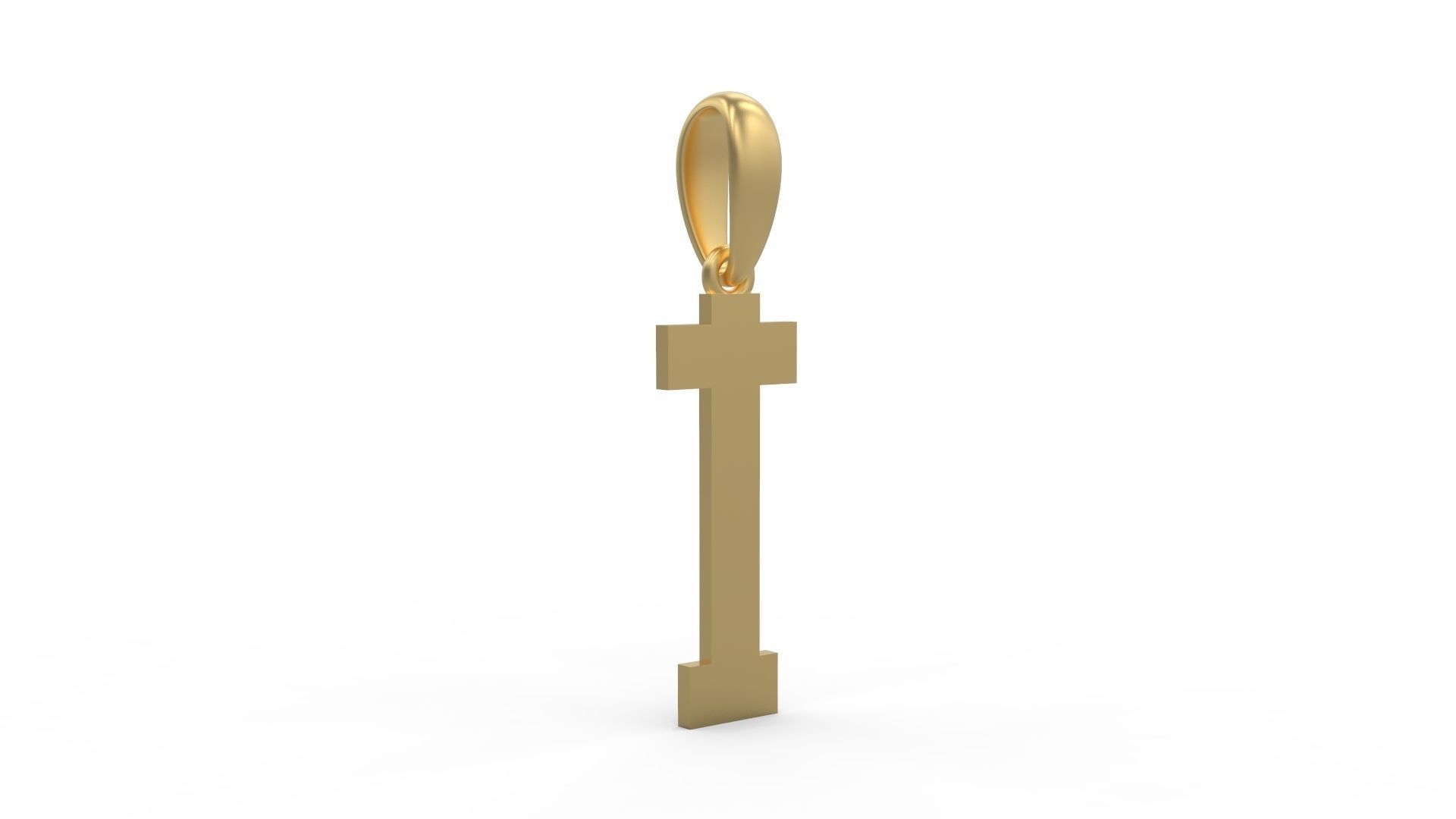 Initial Letters Pendant Aishiteru I 3D print model_3